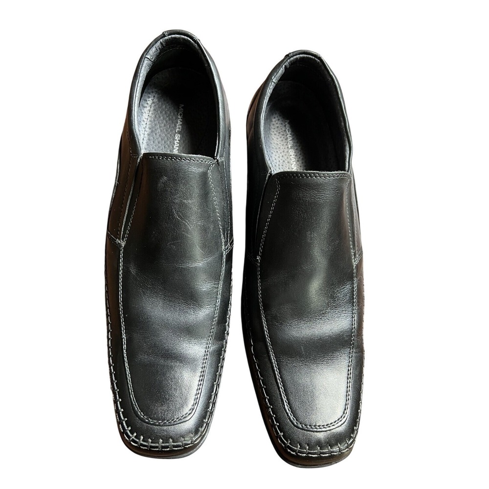 Michael Shannon Stitch Men's Dress Shoes Size 11 Leather Upper Lining Socks BL
